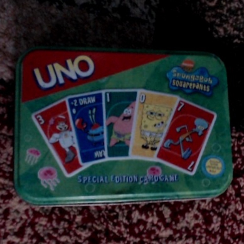 spongebob squarepants UNO game